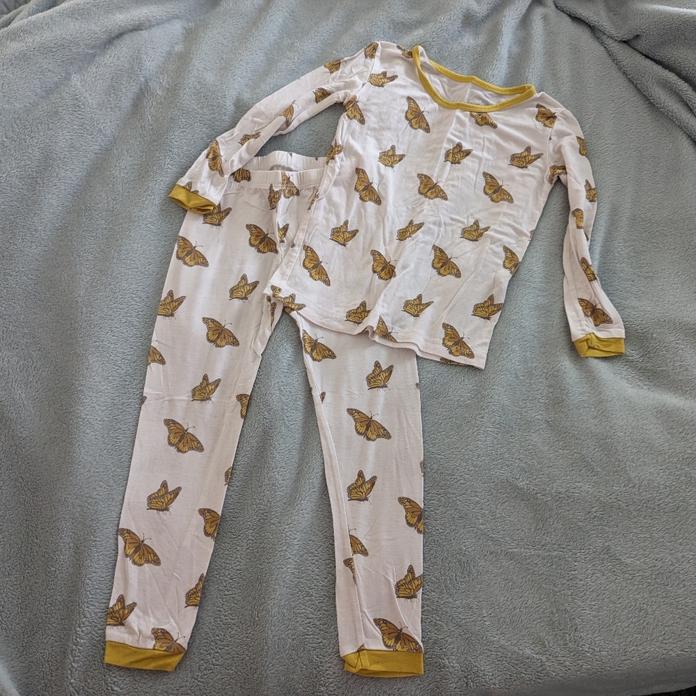 Kyte Baby 4T Monarch Butterflies LS Pajamas
